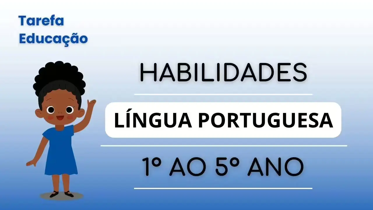 Capa da atividade: Língua Portuguesa - 1° ao 5° ano