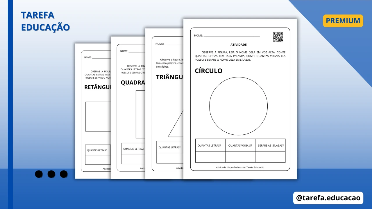 Capa do post: Desenvolvimento da consciência fonológica e reconhecimento de formas geométricas