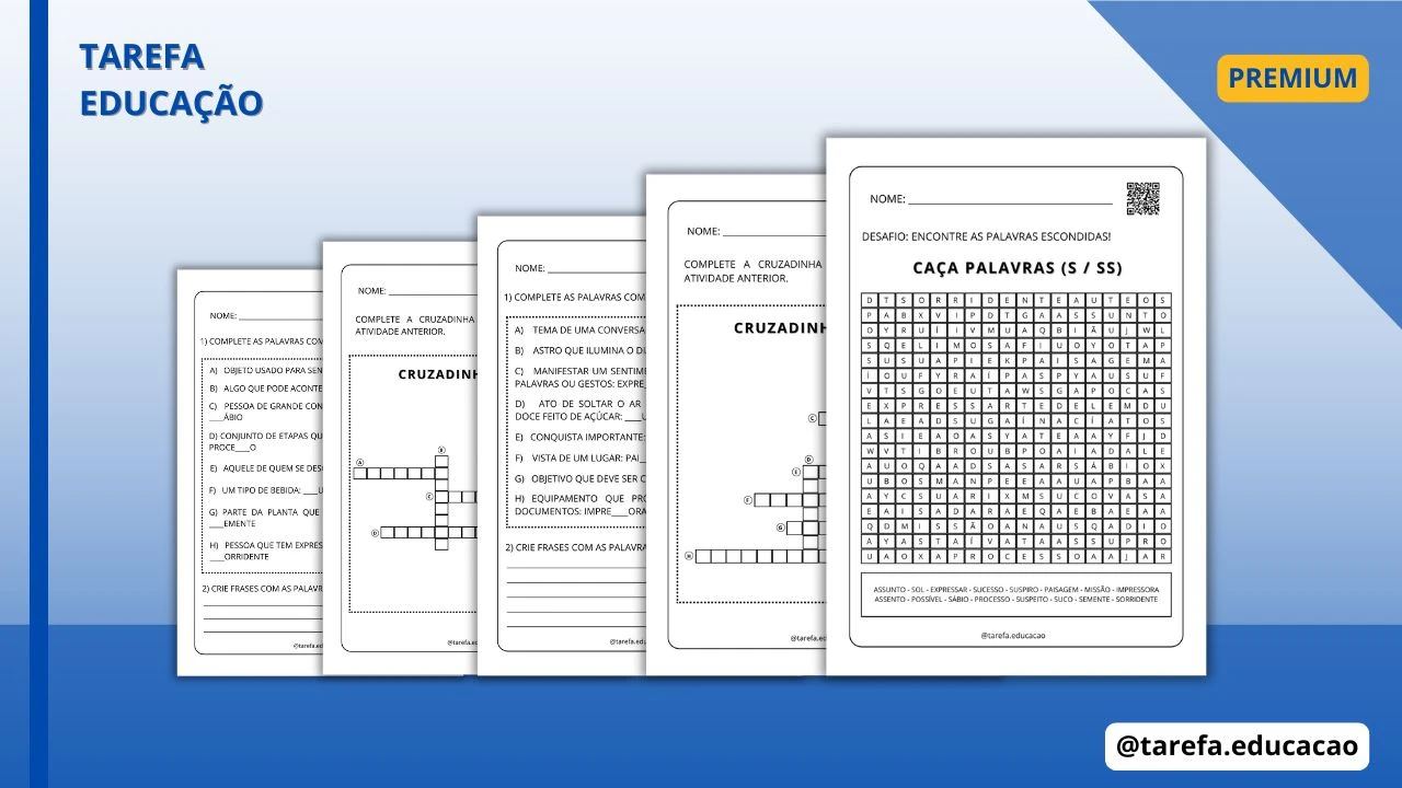 Capa do post: Encontre, escreva e acerte o uso do S e SS
