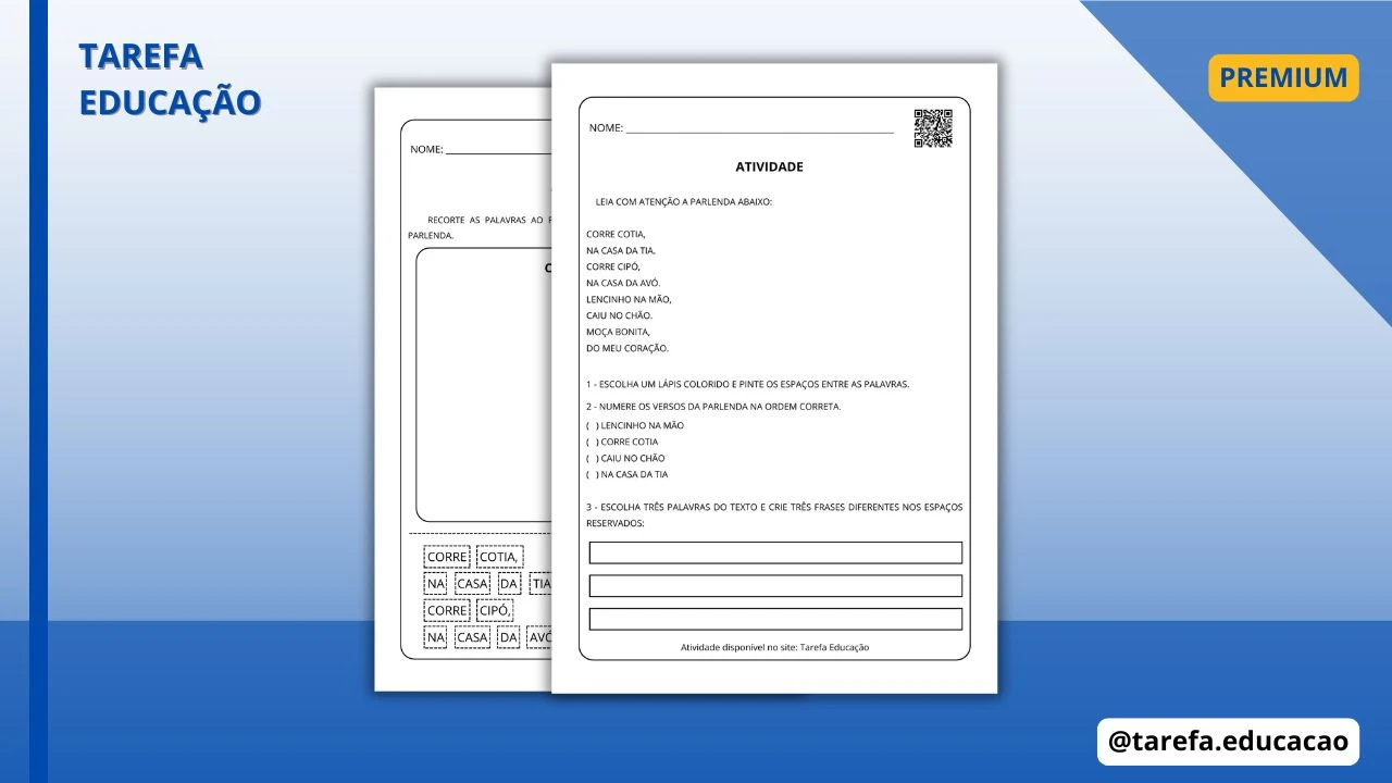 Capa do post Atividade: Corre cotia