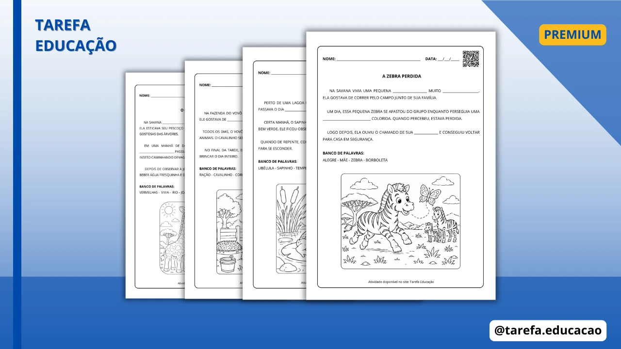 Capa do post Textos com lacunas - Animais