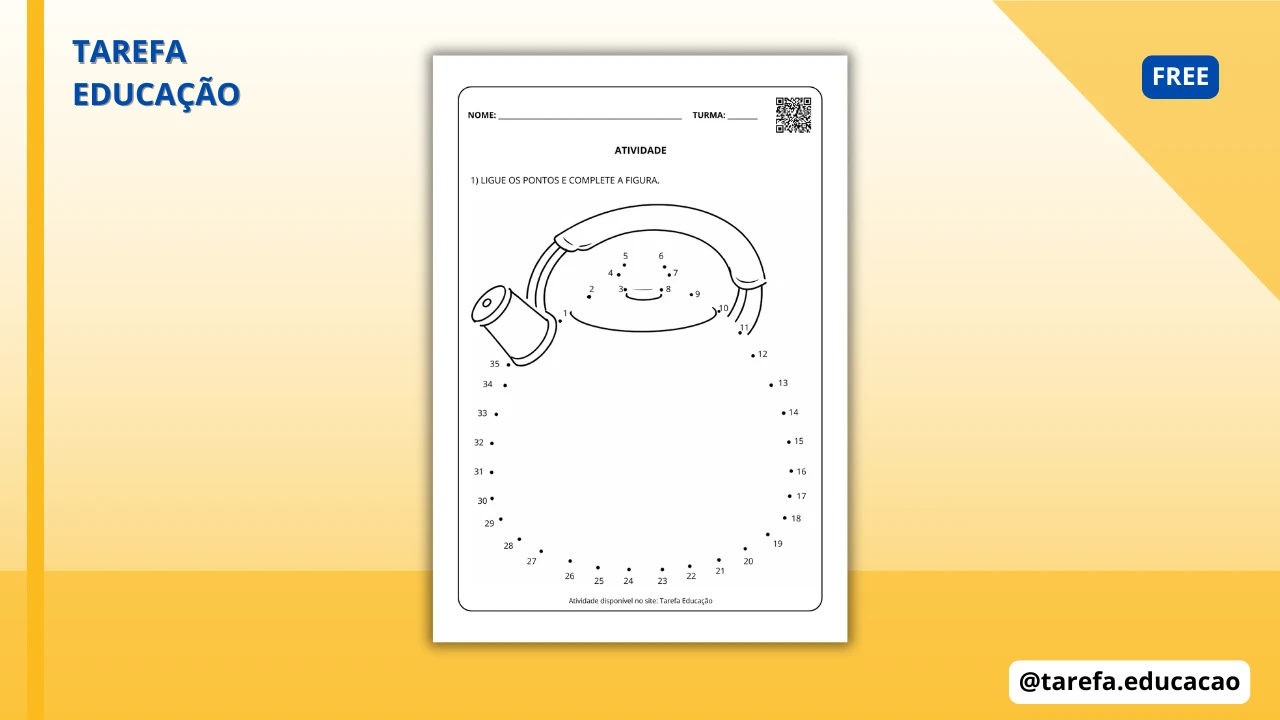 Capa do post Ligue os pontos - Chaleira