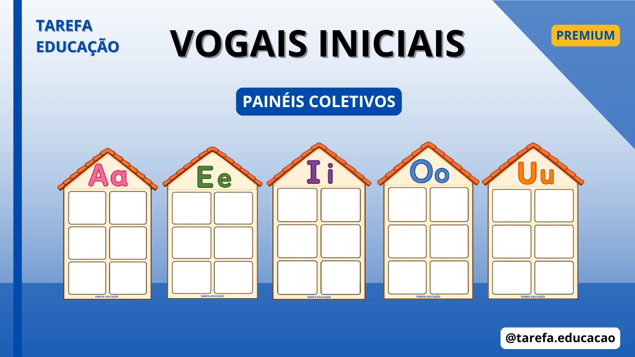 Capa do post Painéis coletivos - Vogais iniciais
