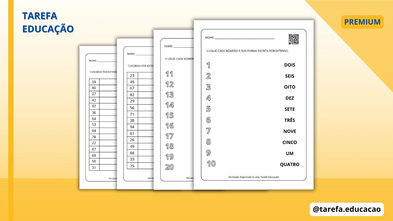 Capa do post: Números por extenso: aprendendo a escrever e reconhecer