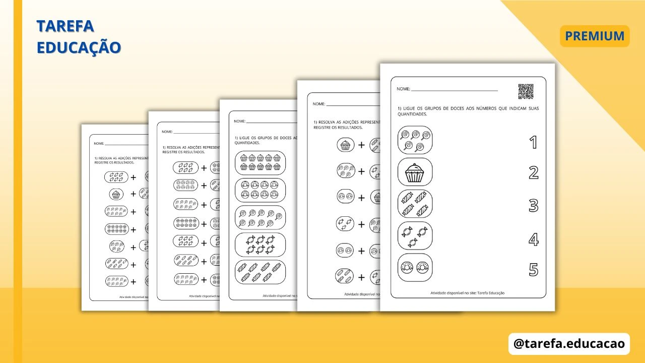 Capa do post: Doces e números: conte e some!