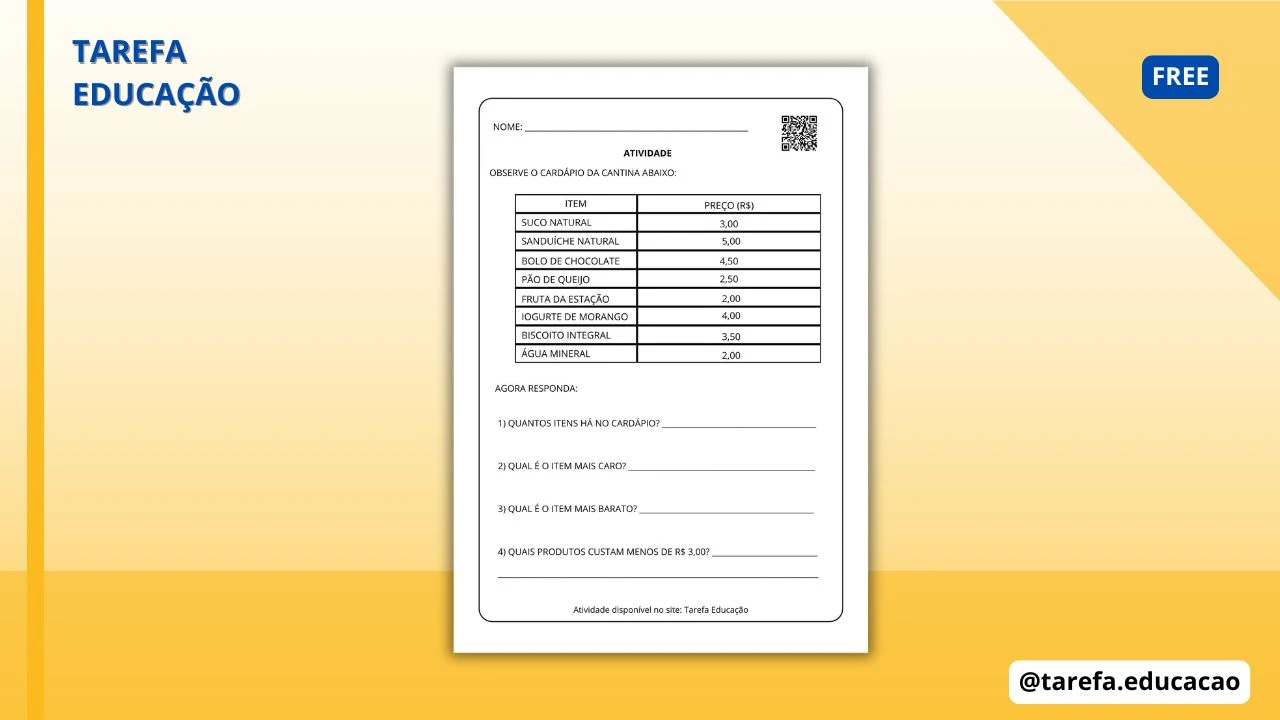 Capa do post Explorando o cardápio da cantina 