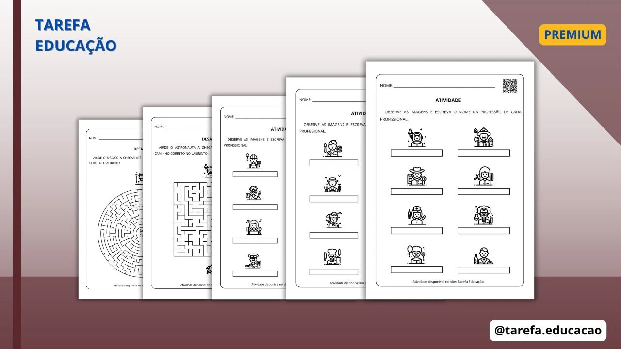 Capa do post Ditado ilustrado - Profissões