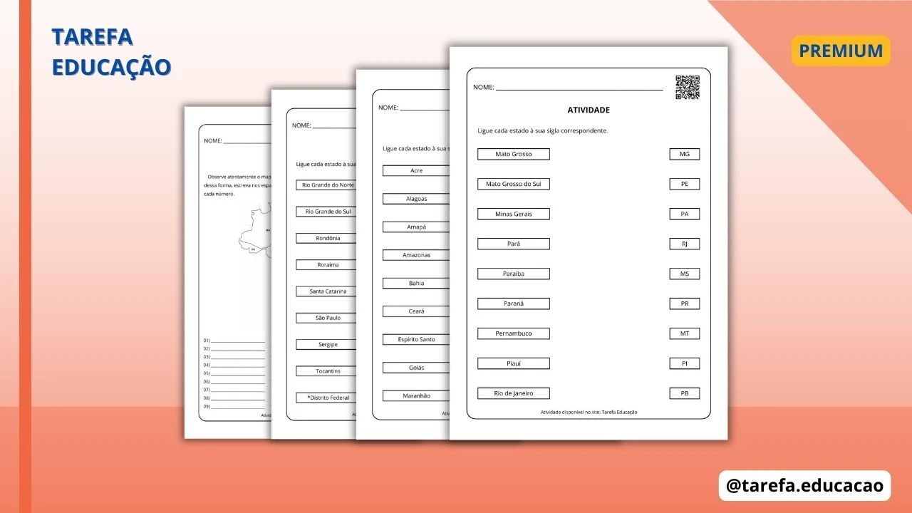 Capa do post Estados e siglas: ligue corretamente