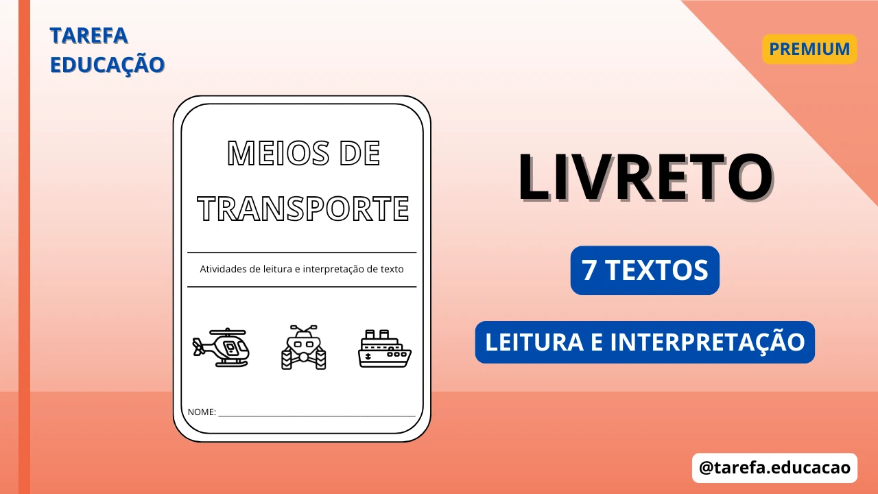 Capa do post Livreto: Meios de transporte