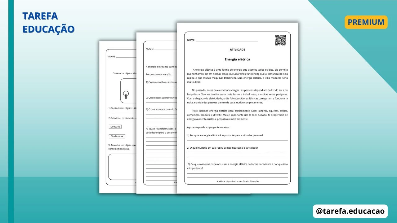 Capa do post Atividade - Energia elétrica