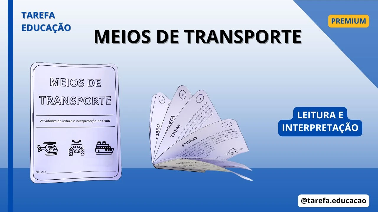 Capa do post: Livreto: meios de transporte