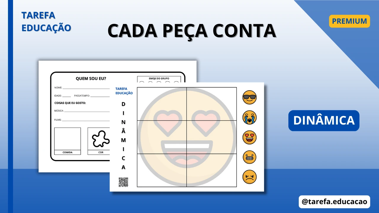 Capa do post: Dinâmica: cada peça conta