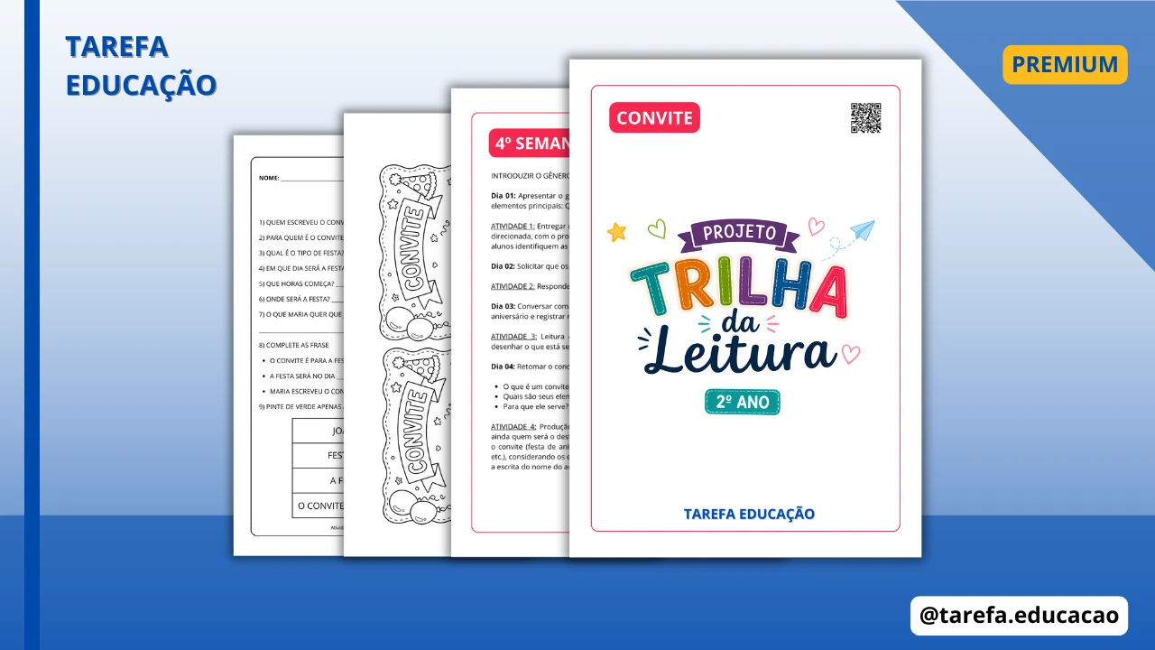 Capa do post Trilha da leitura - Convite (2ºano)