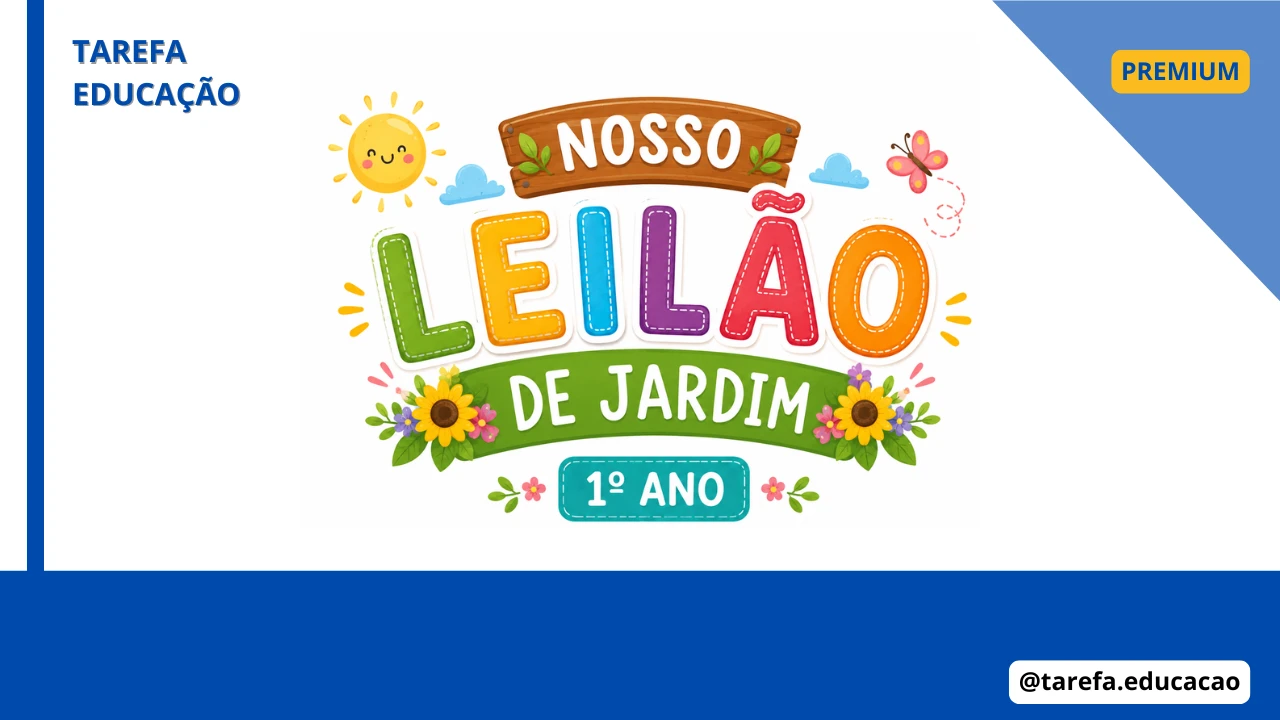 Capa do post Nosso leilão de jardim (1ºano)
