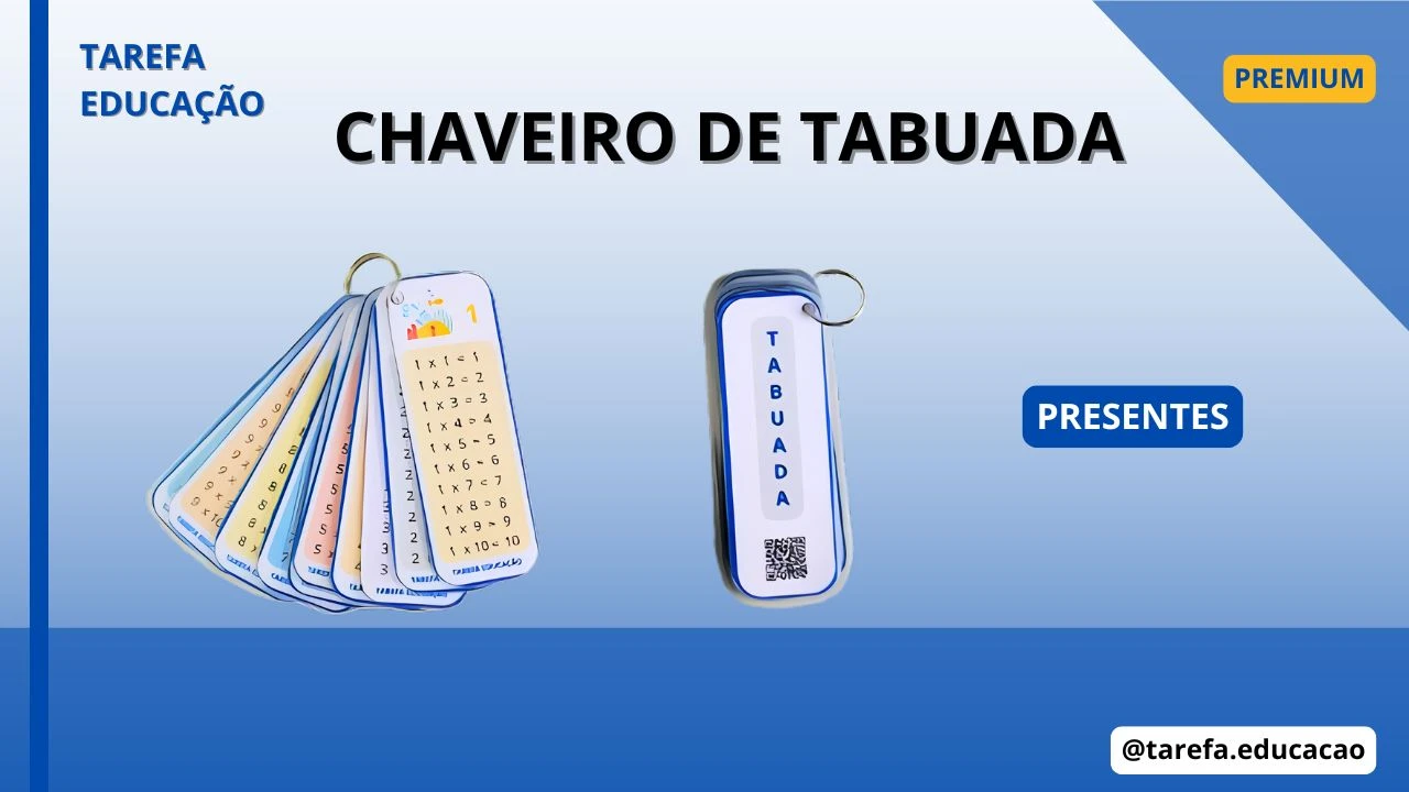 Capa do post Chaveiro de tabuada - Fundo do mar