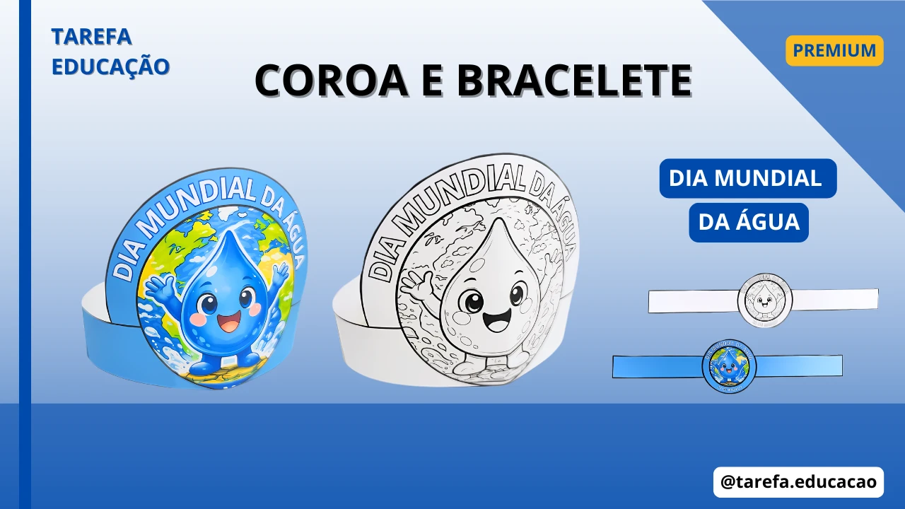 Capa do post Coroa e bracelete - Dia mundial da água