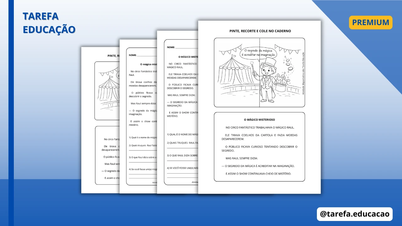 Capa do post Atividade - Leitura e interpretação (Dia do Circo)