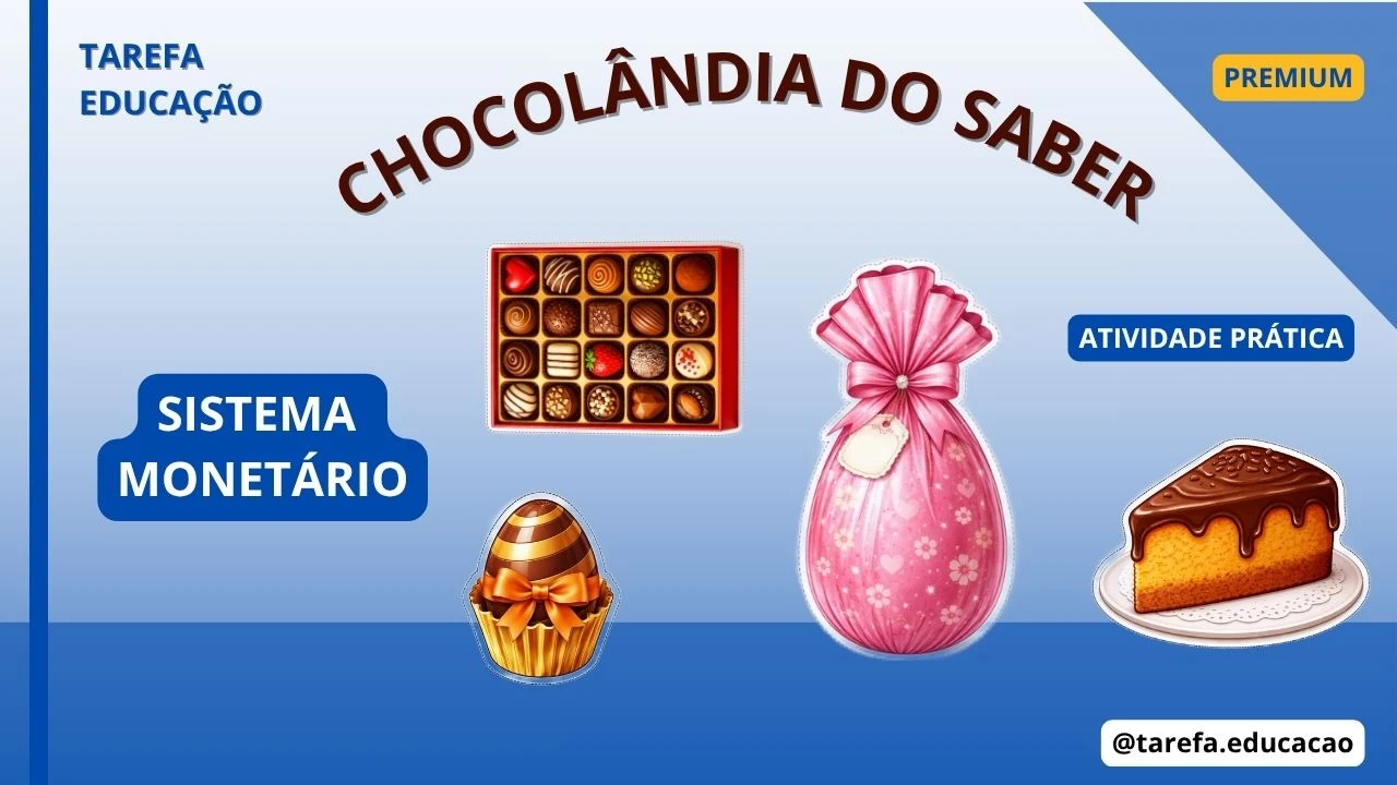 Capa do post Chocolândia do saber - Sistema monetário (Atividade prática)