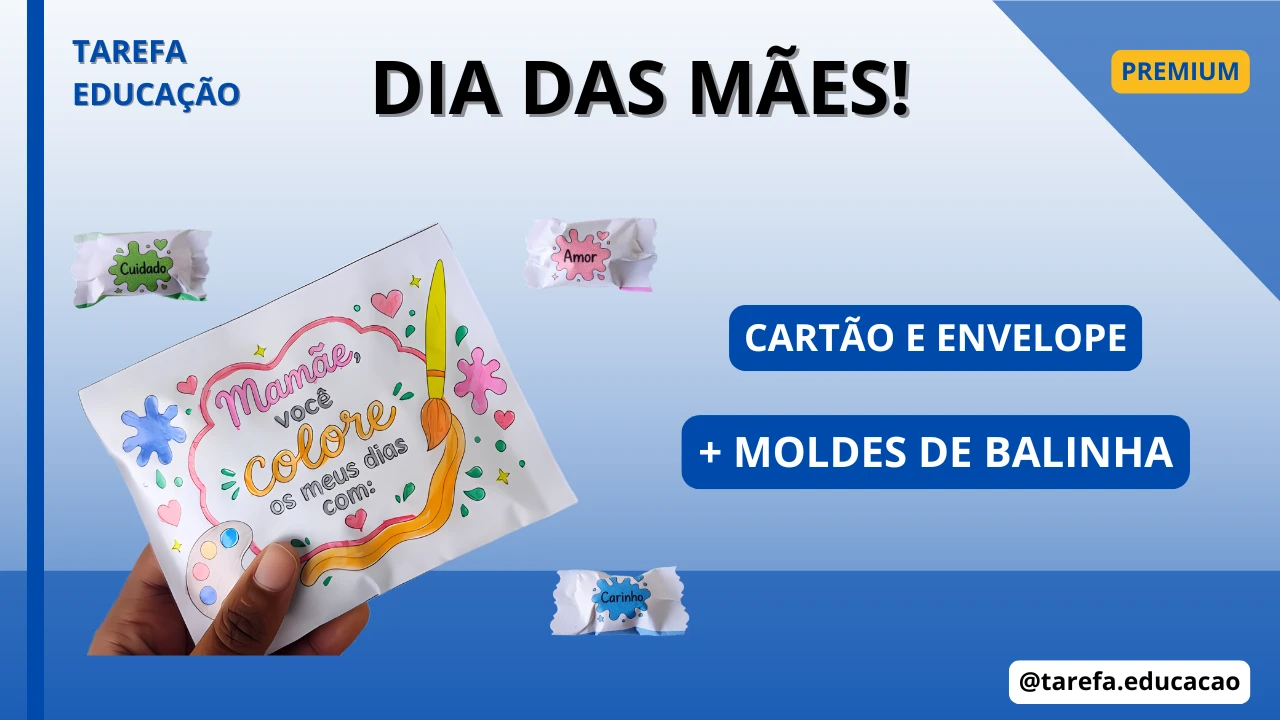 Capa do post Lembrancinha - Mamãe você colore os meus dias com...