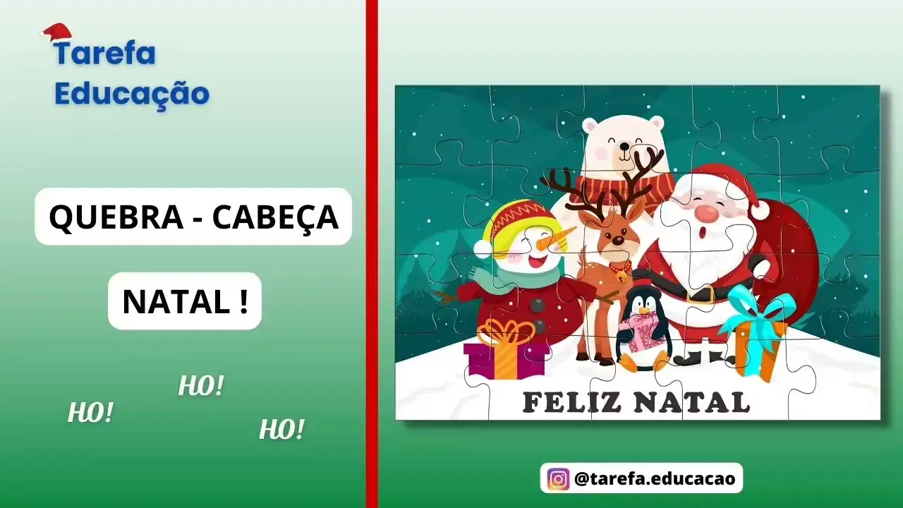 Capa da atividade: Quebra-Cabeça - Natal